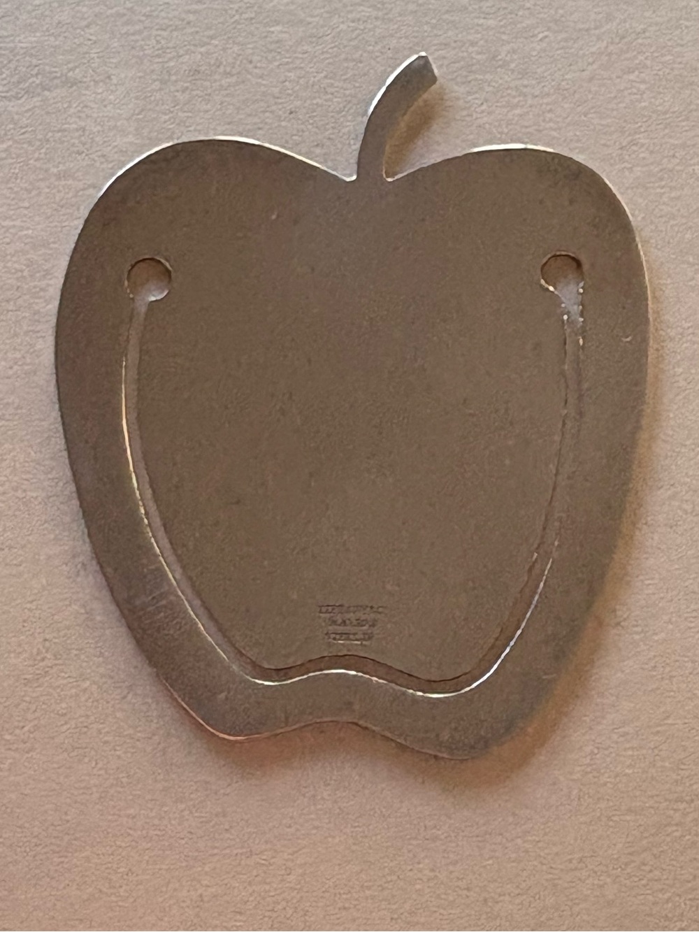 Tiffany & Co Sterling Silver Apple Bookmark